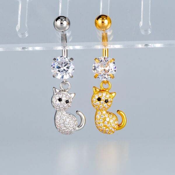 Piercing Göbek Fashion Kedi