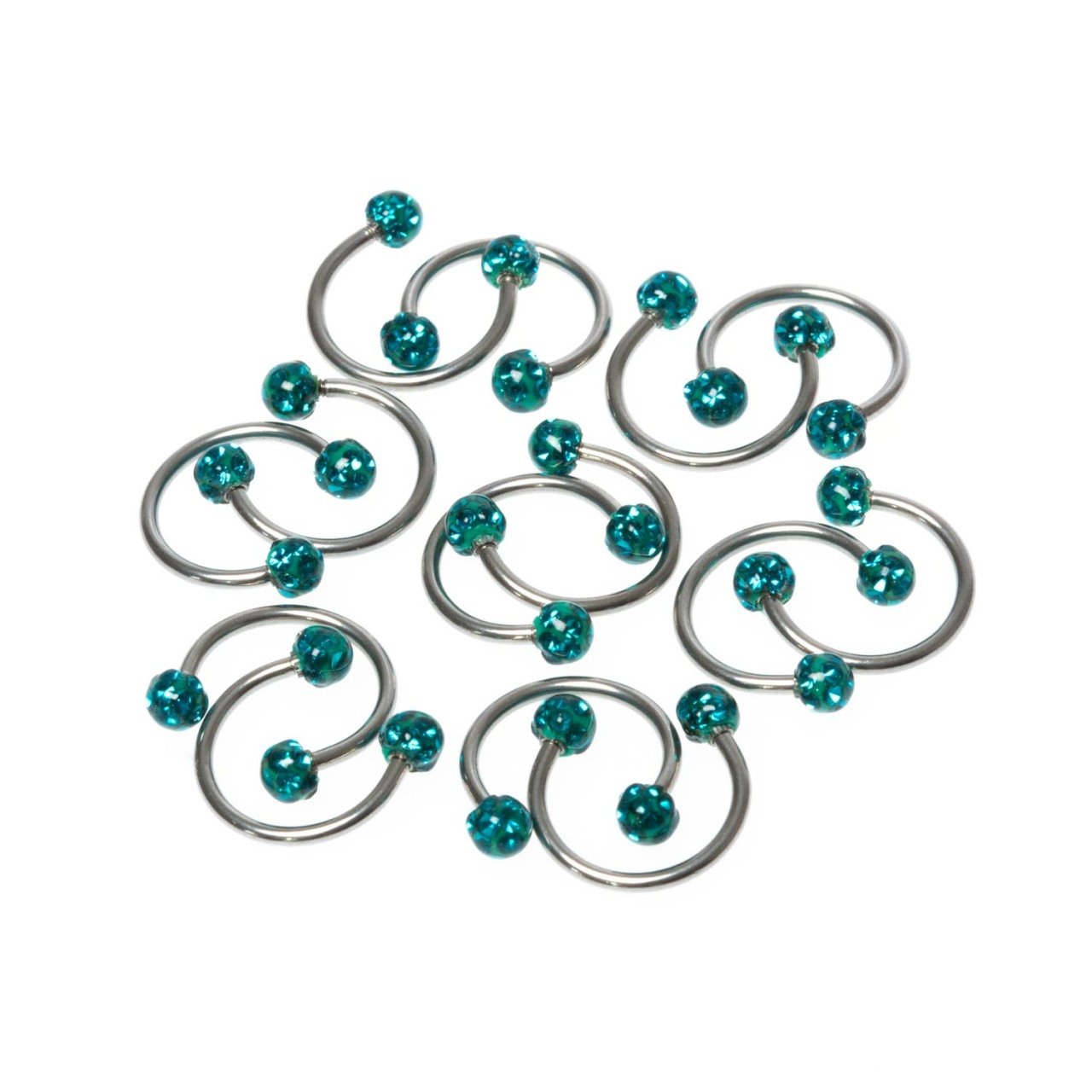 Toptan 316L Çelik Piercing Septum Smiley 3.5mm Şambala Top Boy: 1.2x10x3.5mm