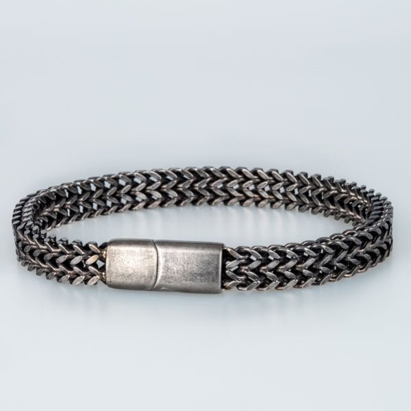 Men's Steel Bracelet Anthracite