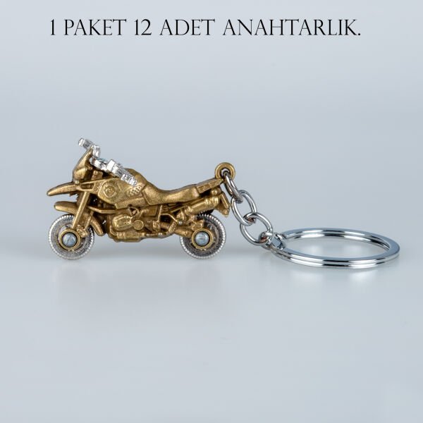 Anahtarlık Motorsiklet Paket 12 Adet