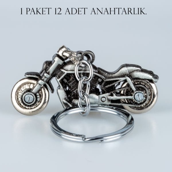 Anahtarlık Motorsiklet Paket 12 Adet