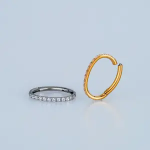 Piercing Titanyum Segment Elips