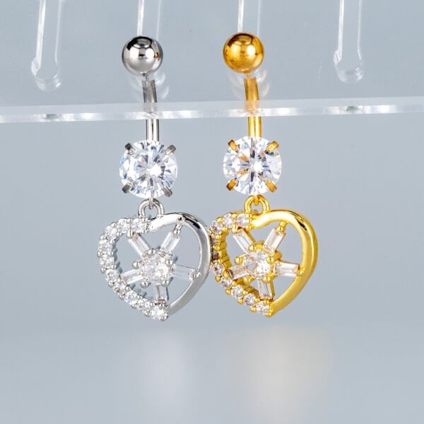 Piercing Göbek Fashion Kalp