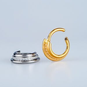 Piercing Çelik Halka Segment Sarı