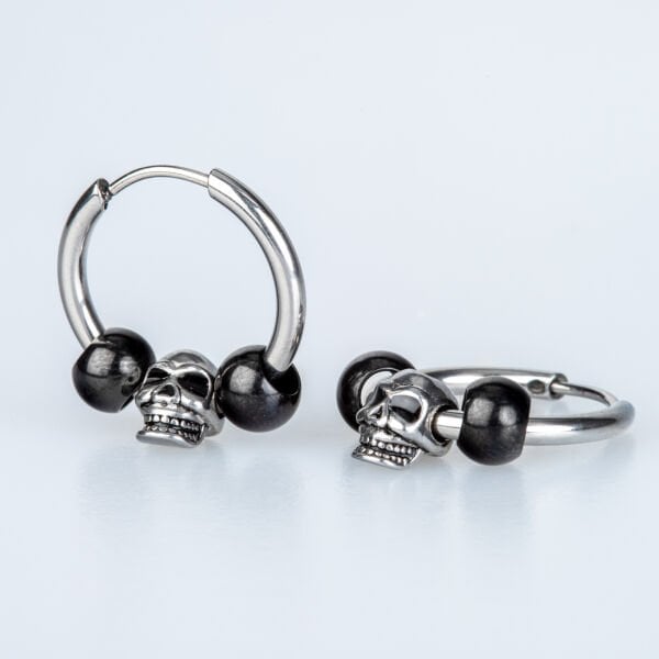 Steel Earring Gothic - Double