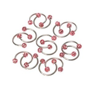 ثقب الحاجز مبتسم 3.5 ملم كرة شامبالا الحجم: 1.2 × 10 × 3.5 ملم