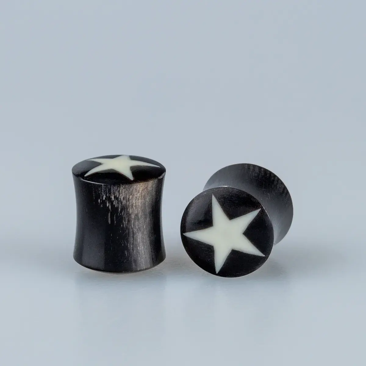 Toptan Organik Boynuz Yıldız Tünel Plug Piercing Çift Vos Etnik Takı