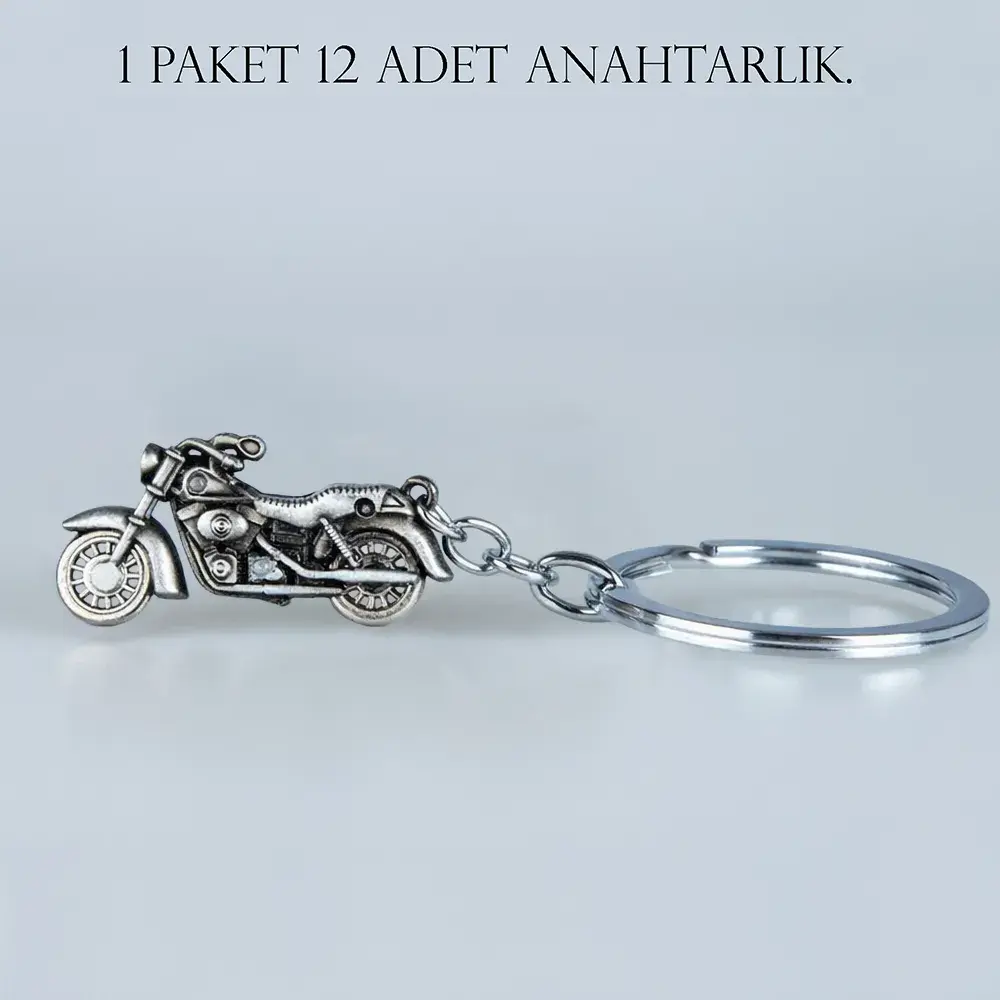 Anahtarlık Motorsiklet Paket 12 Adet