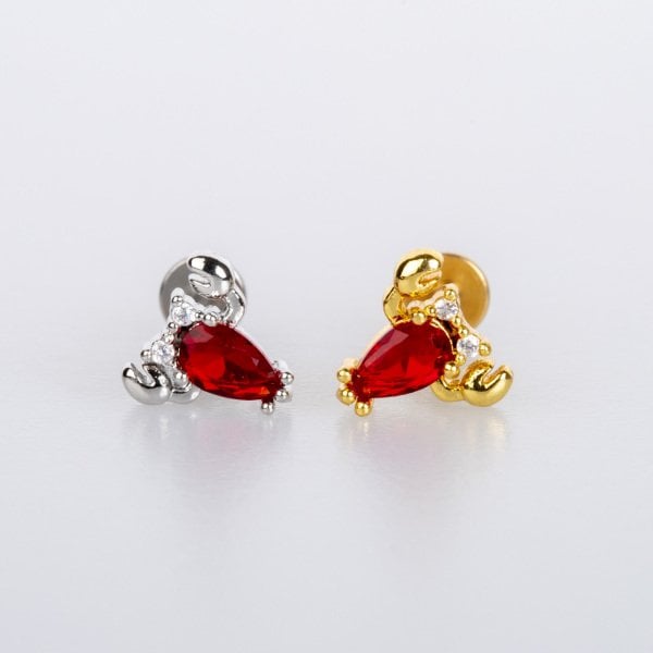 Piercing Tragus Crab Yellow 8mm