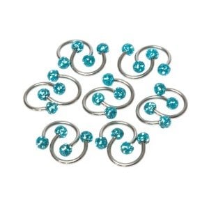 Piercing Septum Smiley 3.5mm Şambala Top