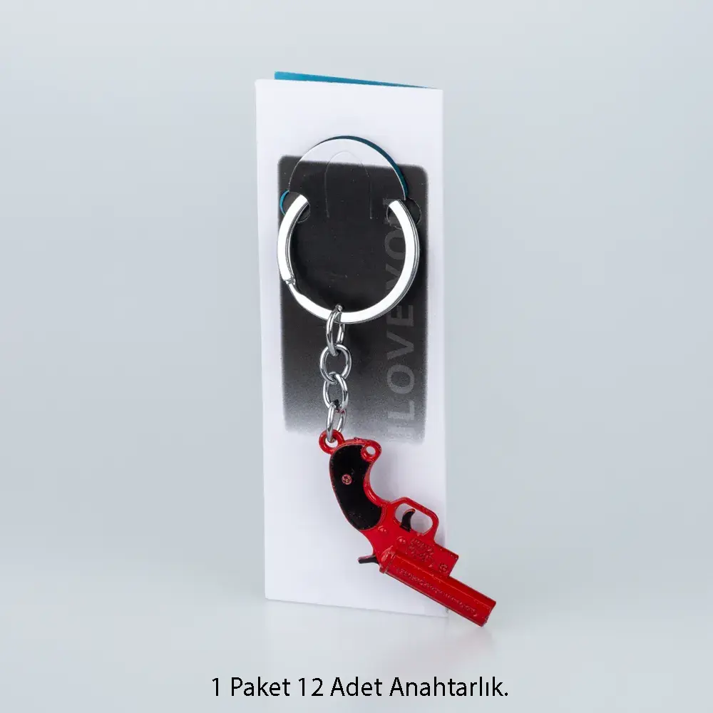 Toptan Anahtarlık Seti İşaret Fişeği 12'li Paket