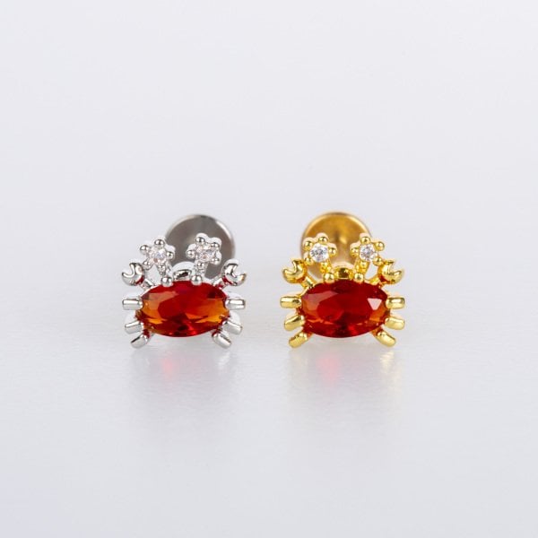 Piercing Tragus Crab Yellow 8mm