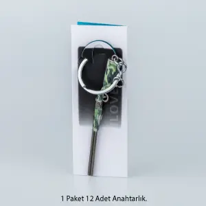 Toptan Anahtarlık Seti Kamuflaj Tüfek 12'li Paket