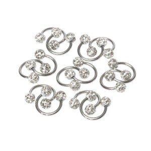 Piercing Septum Smiley 4mm Şambala Top