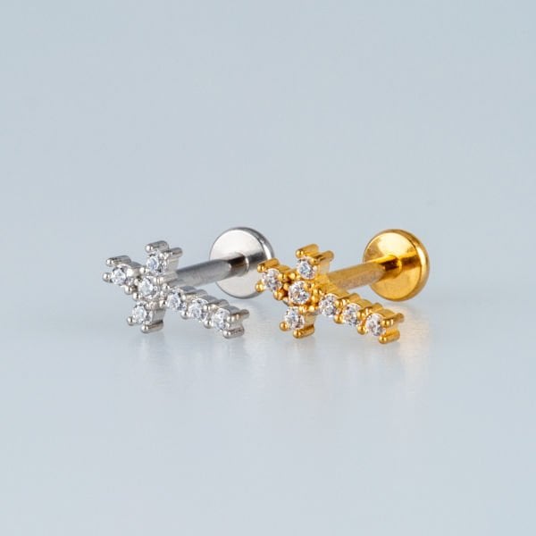 Piercing Steel Tragus Cross