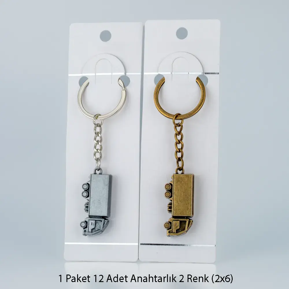 Toptan Anahtarlık Seti Metal Tır 12'li Paket