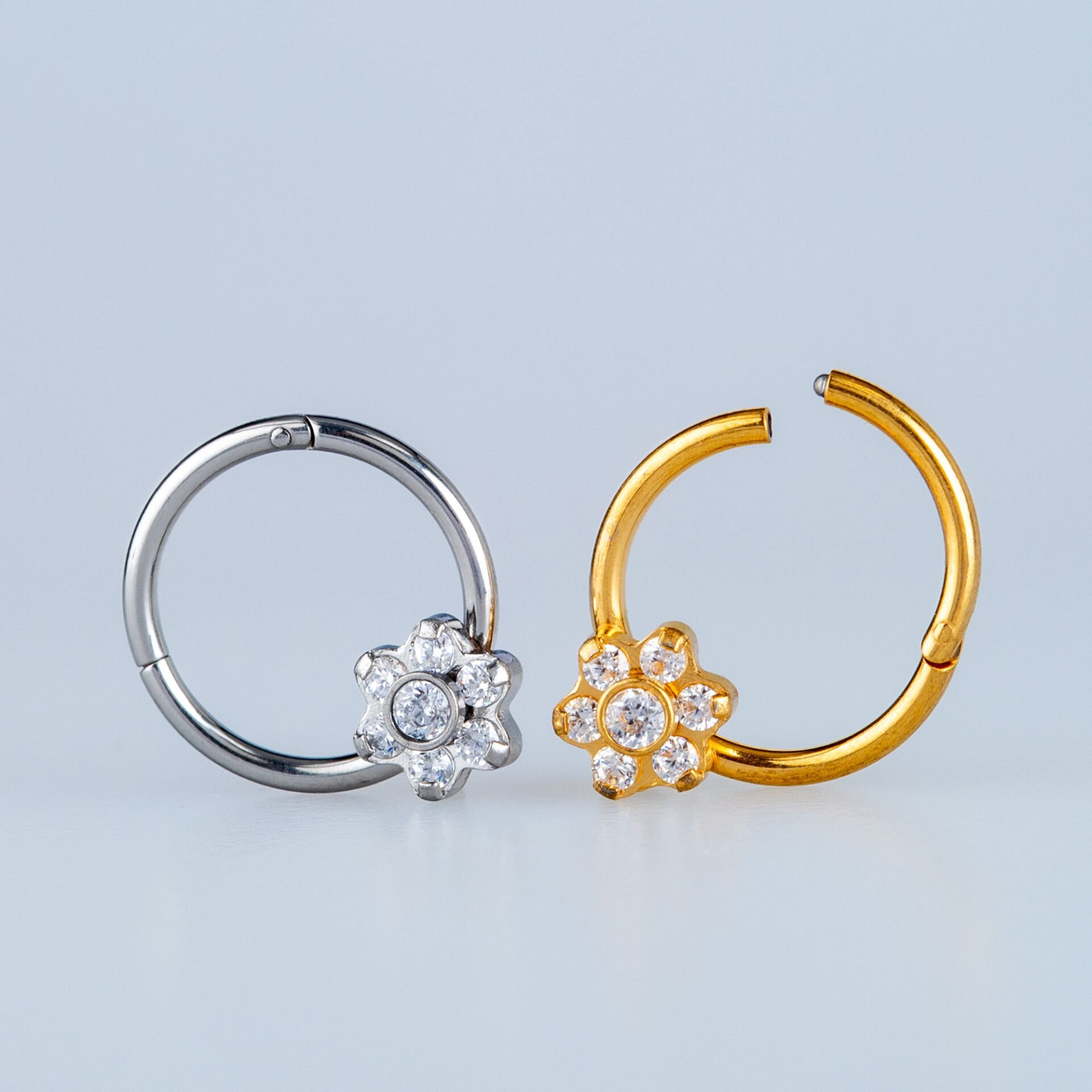 Piercing Çelik Halka Segment Çiçek