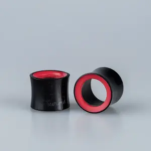 Toptan Organik Ahşap İçi Reçine Tünel Piercing Çift Vos Etnik Takı Çap: 8mm
