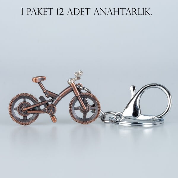 Anahtarlık Bisiklet Paket 12 Adet