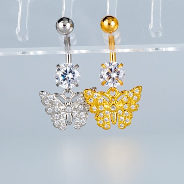 Piercing Göbek Fashion Kelebek