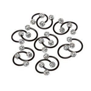 Piercing Septum Smiley Sambala Waxed 4mm Ball Size: 1.2x10x4mm