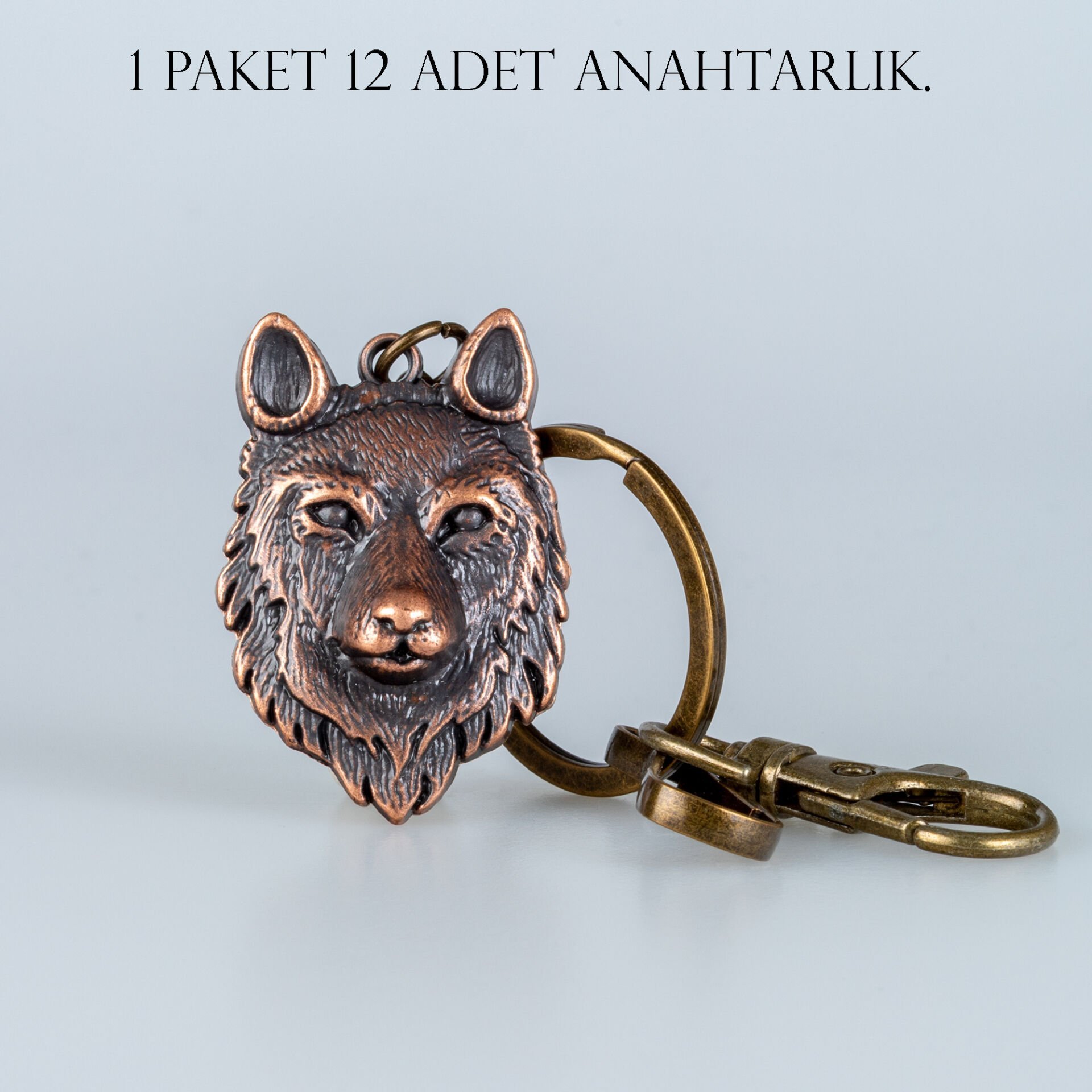Anahtarlık Kurt Paket 12 Adet