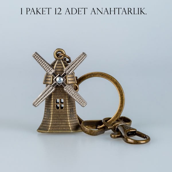 Anahtarlık Değirmen Paket 12 Adet