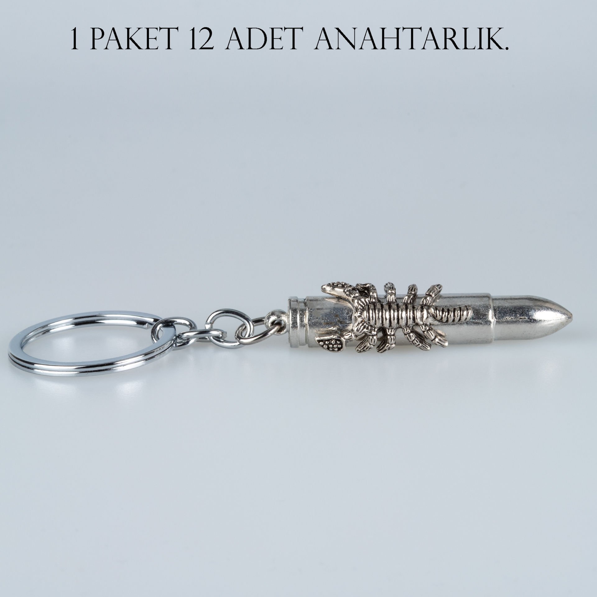 Anahtarlık Mermi Paket 12 Adet