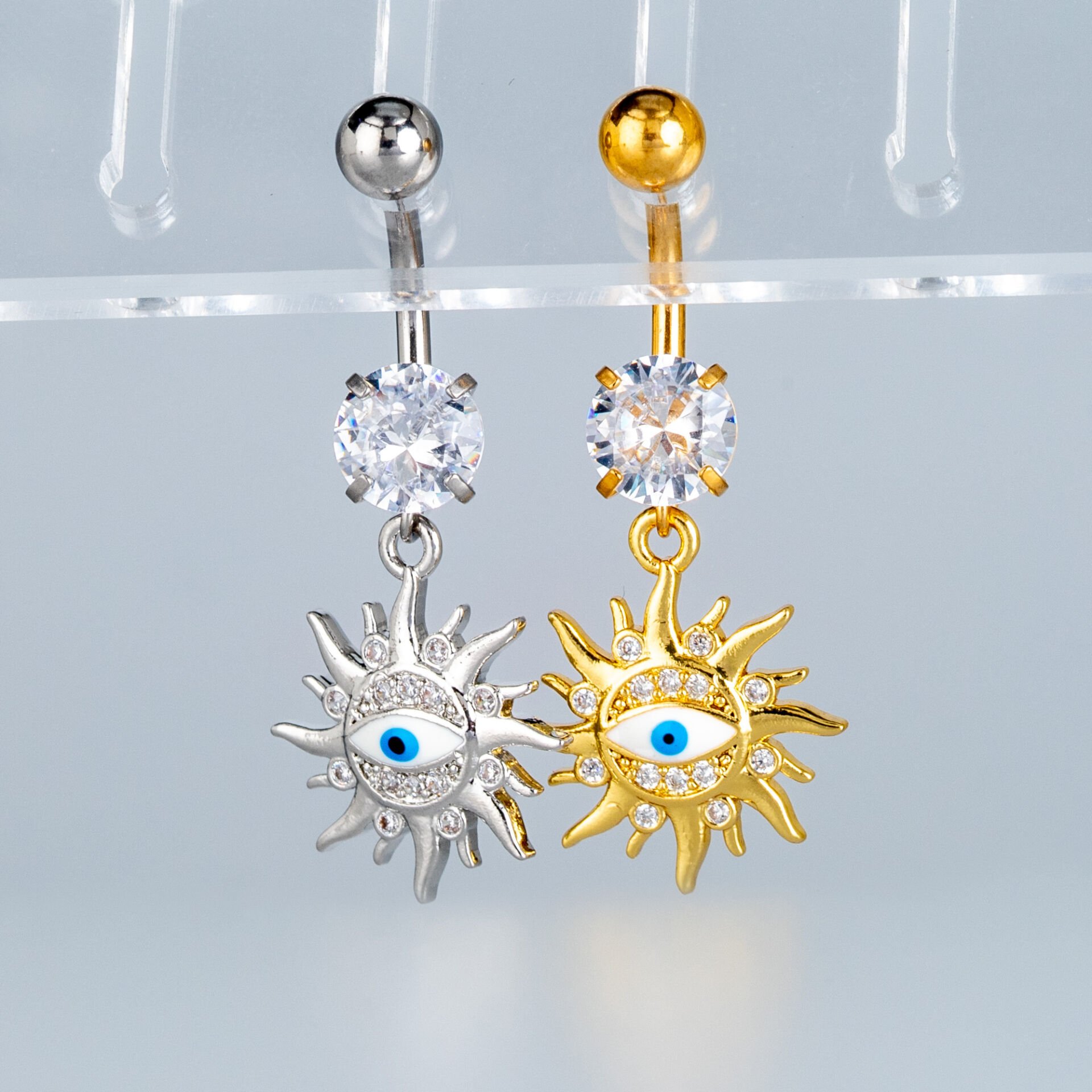 Piercing Göbek Fashion Güneş Sarı