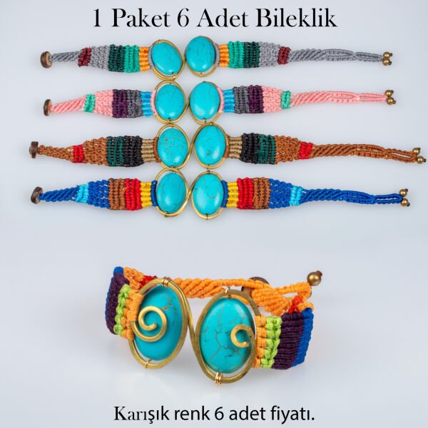 Makrome Bileklik 1 Paket 6 Adet