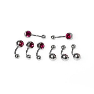 My First Belly Piercing Piercing with Colored Stones is 10mm. Color 9