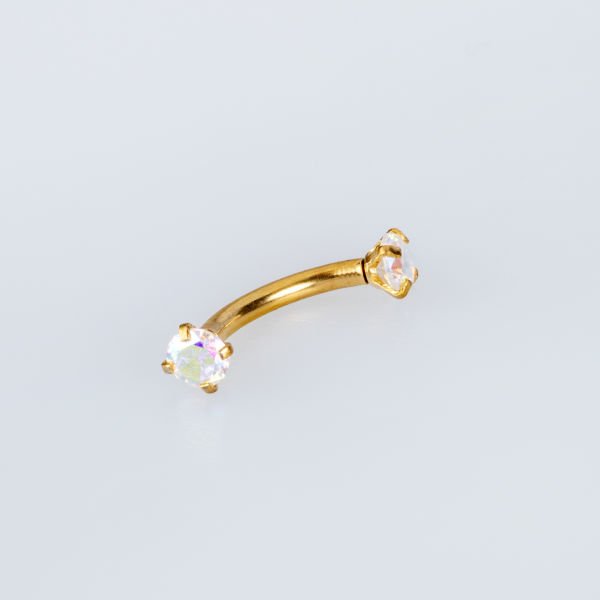 Piercing Eyebrow 3mm Stone