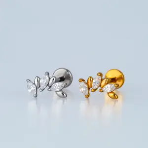 Toptan Piercing Çelik Tragus Sarı