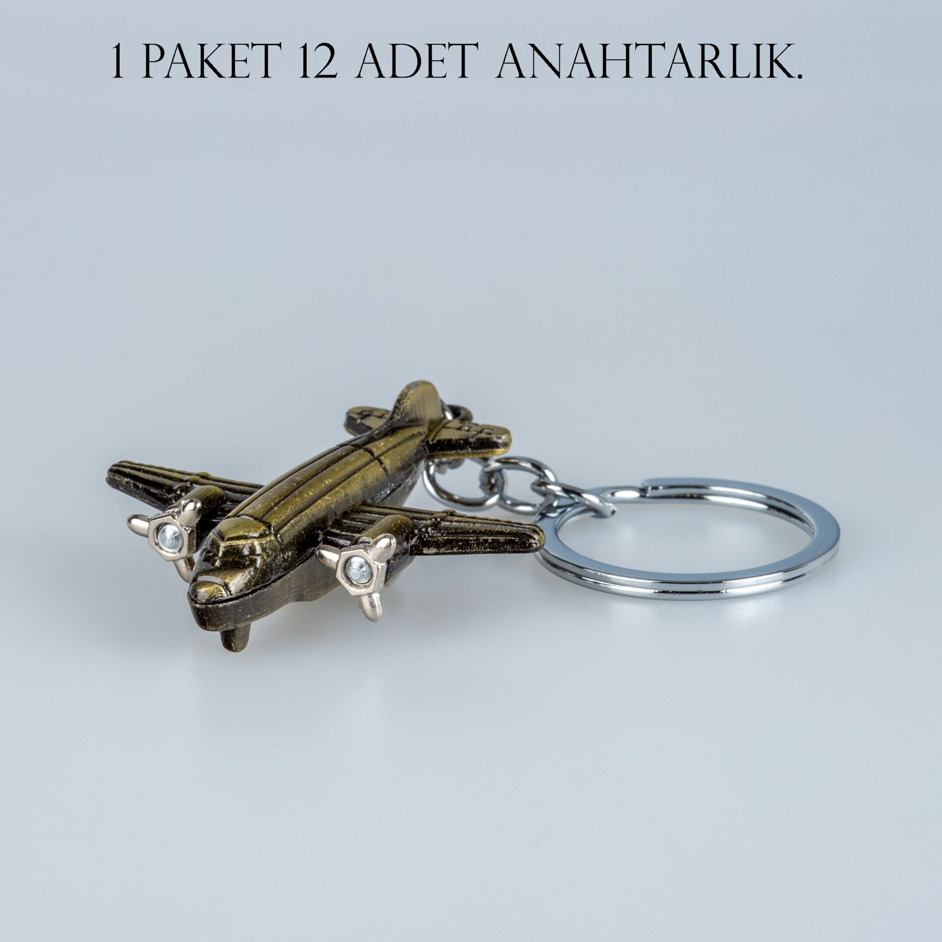 Anahtarlık Uçak Paket 12 Adet
