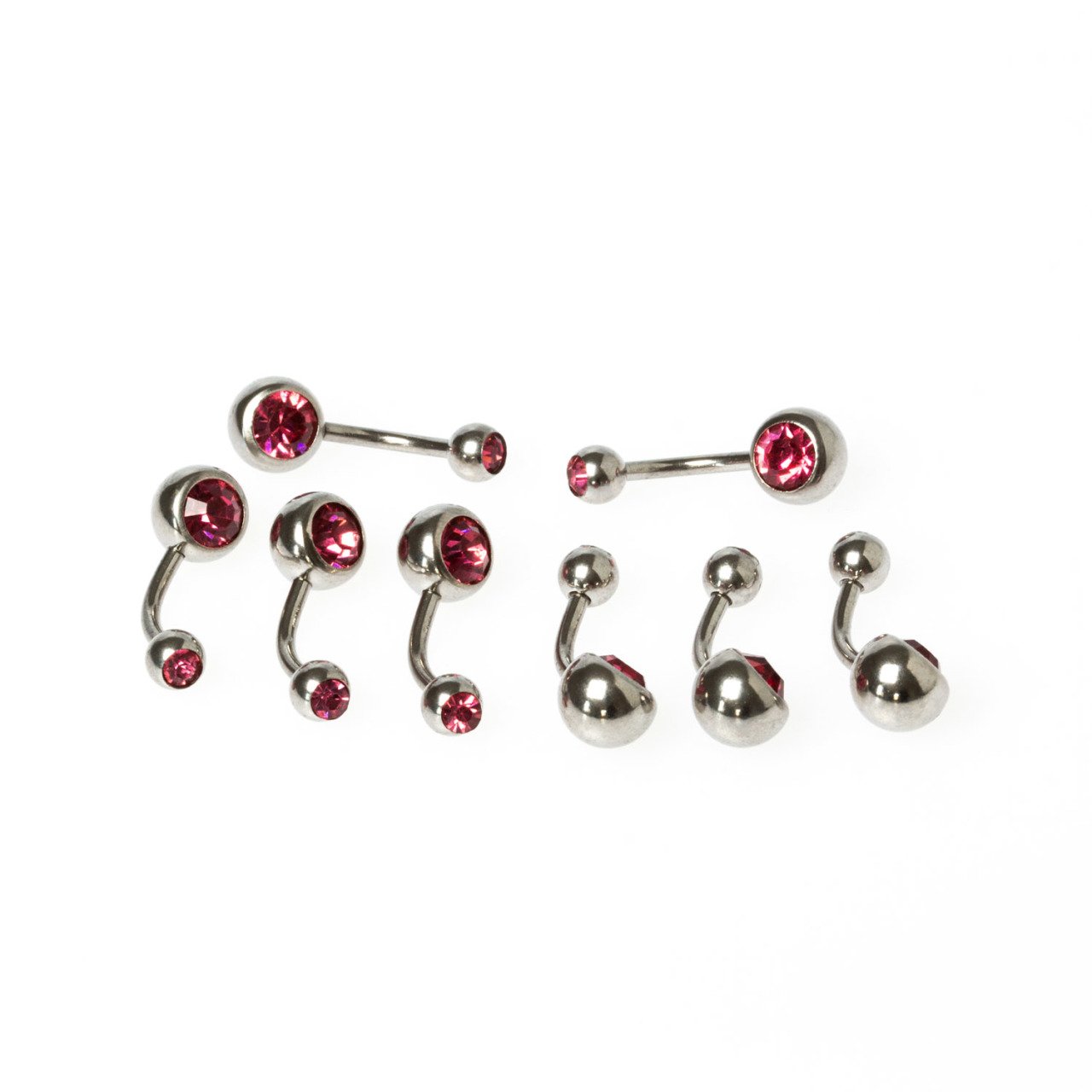 Toptan 316L Çelik Piercing Göbek Taşlı İlk Delim Renk 13