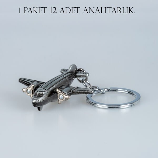 Anahtarlık Uçak Paket 12 Adet
