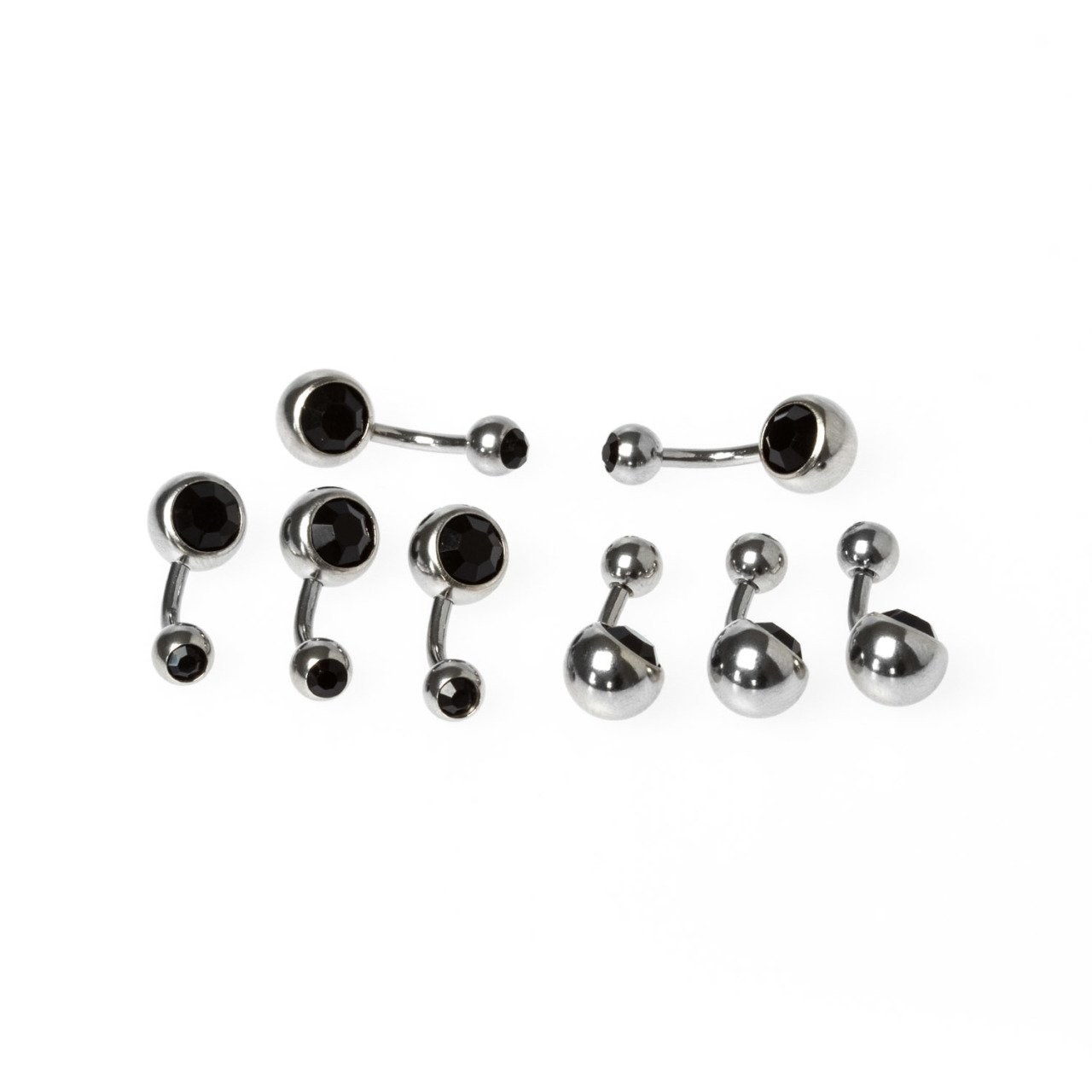 Toptan 316L Çelik Piercing Göbek Taşlı İlk Delim Renk 14