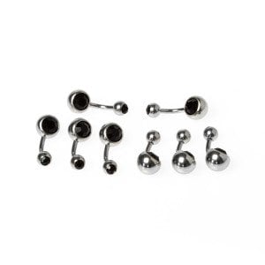 Toptan 316L Çelik Piercing Göbek Taşlı İlk Delim Renk 14