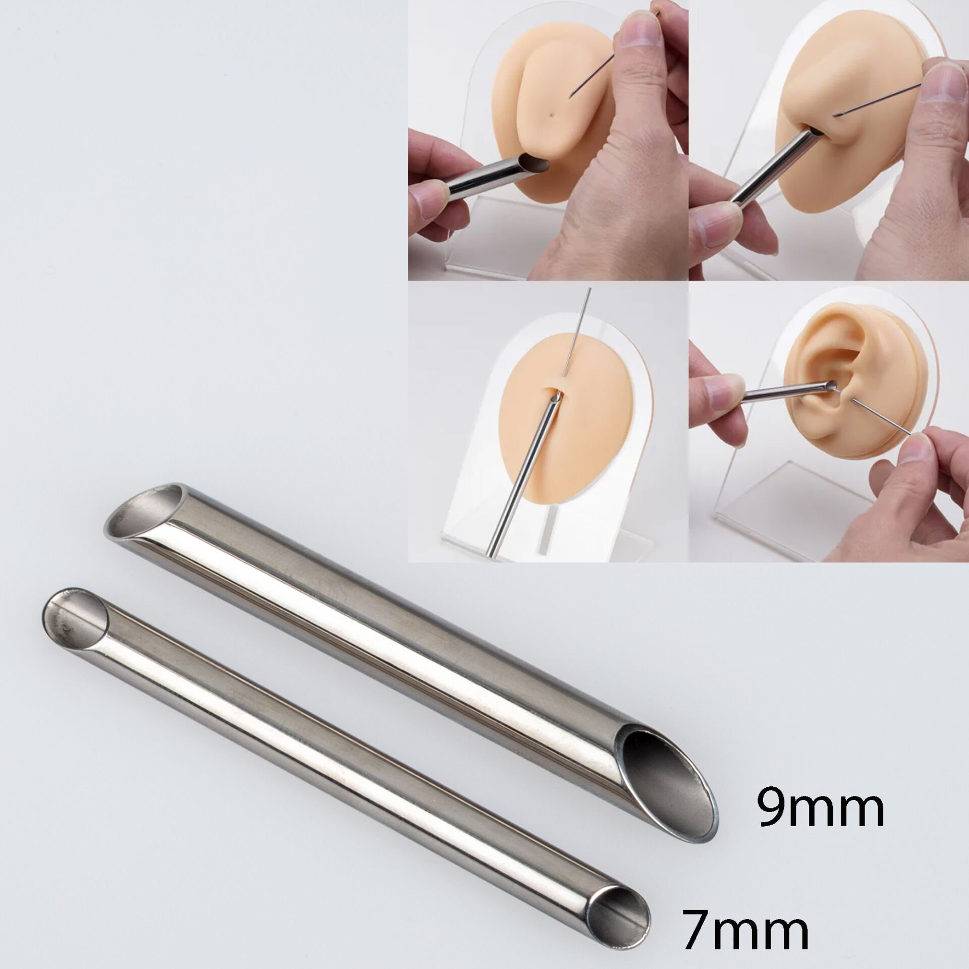 Piercing İğne Alma Borusu 2 Boy Seçeneği Kalınlık 9mm