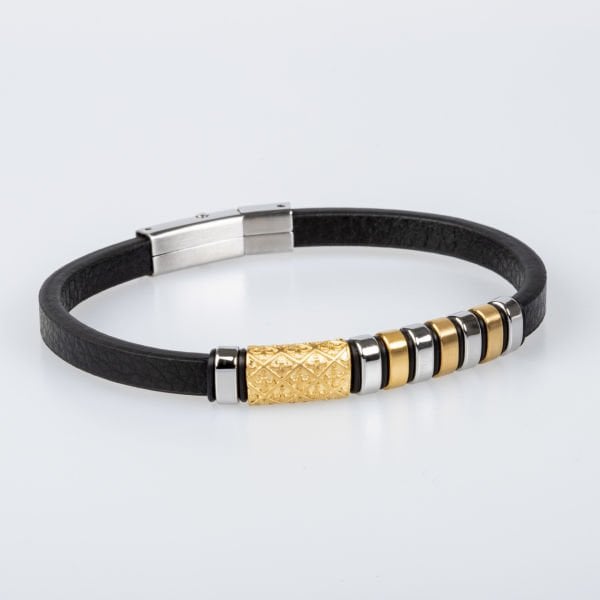 سوار جلد من الصلب للرجال
