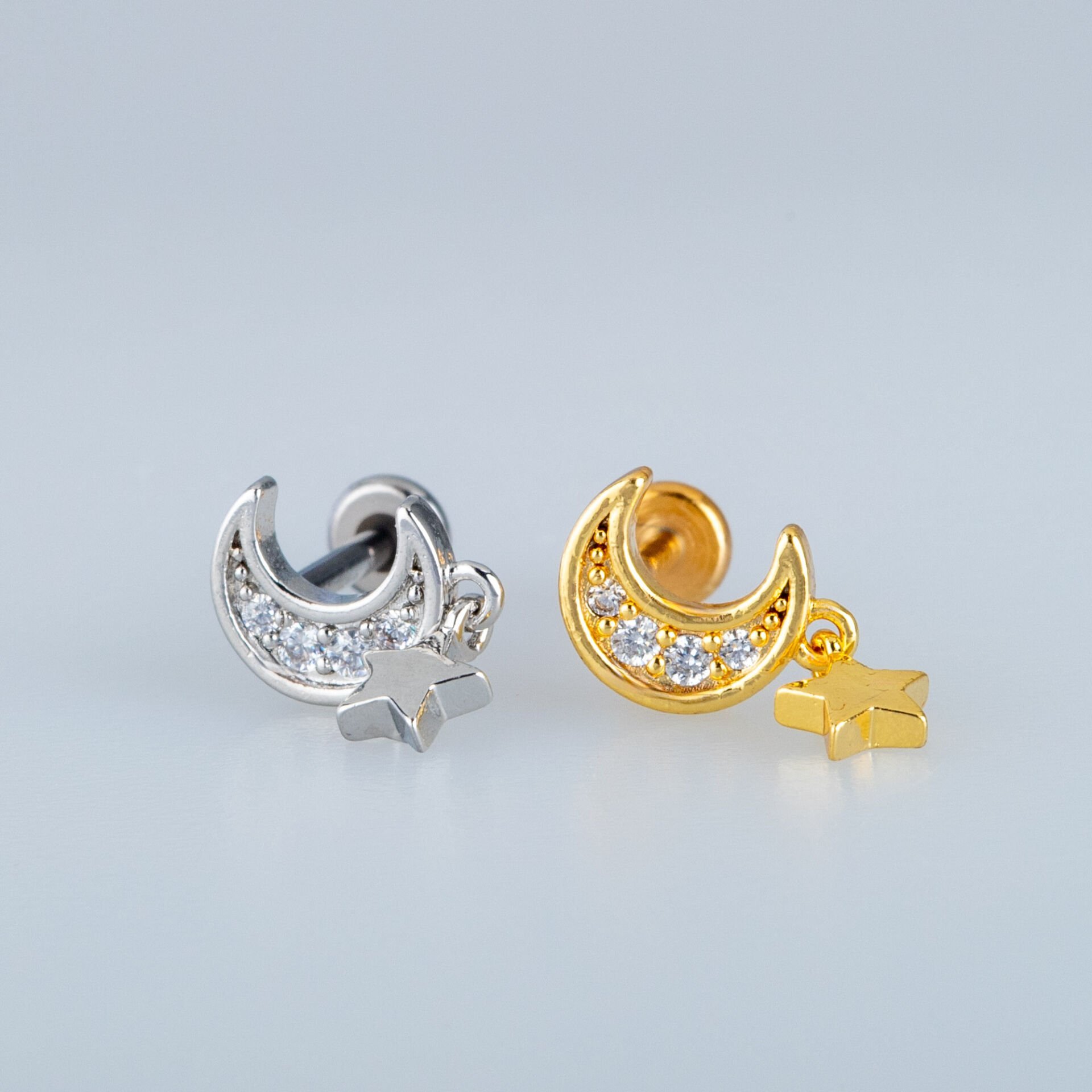 Piercing Tragus Helix Ay Yıldız