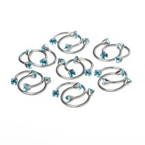Toptan 316L Çelik Piercing Septum Smiley Boy: 1.2x10x3mm