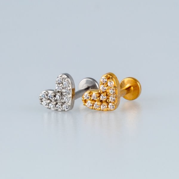 Piercing Steel Tragus Heart