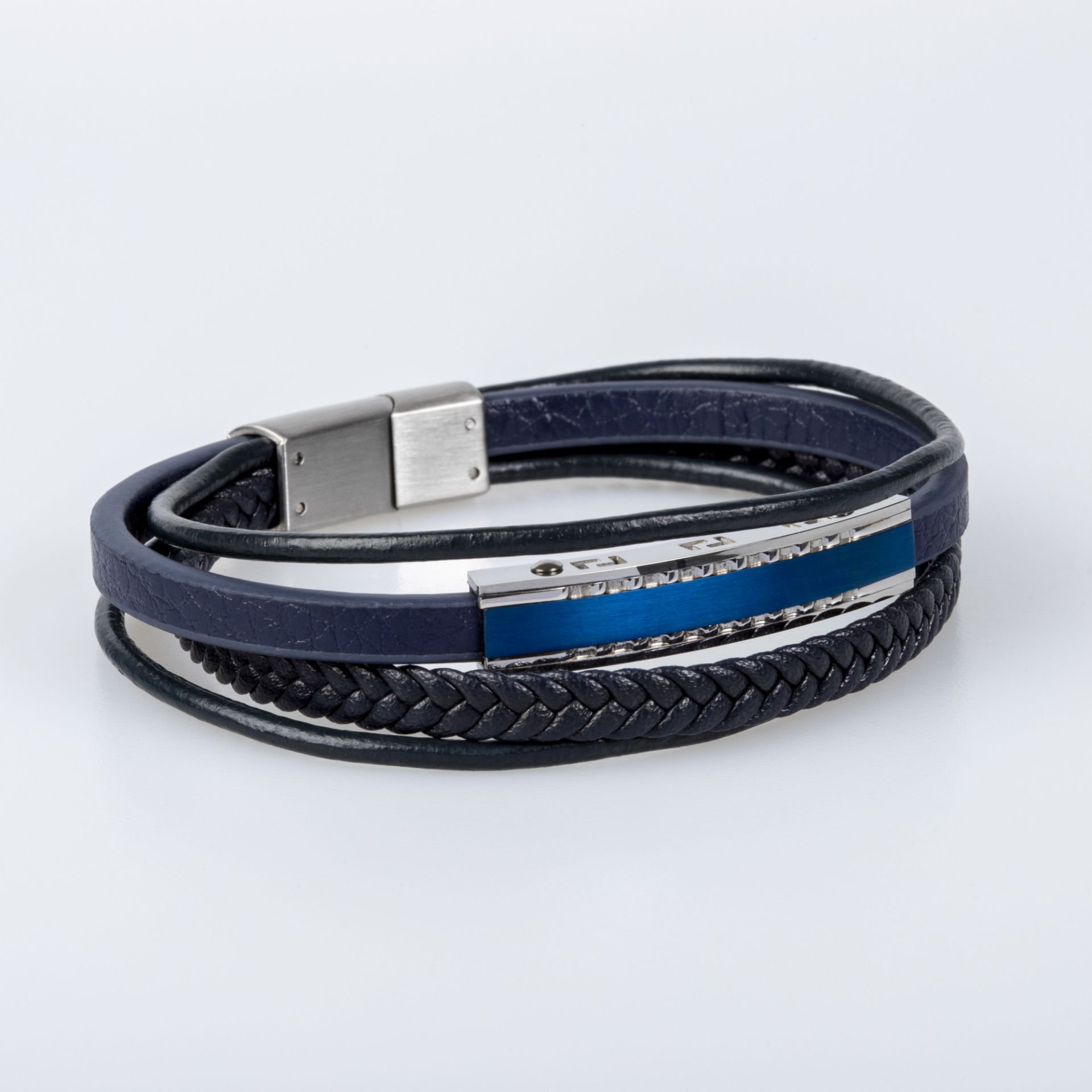 Erkek Deri Çelik Bileklik