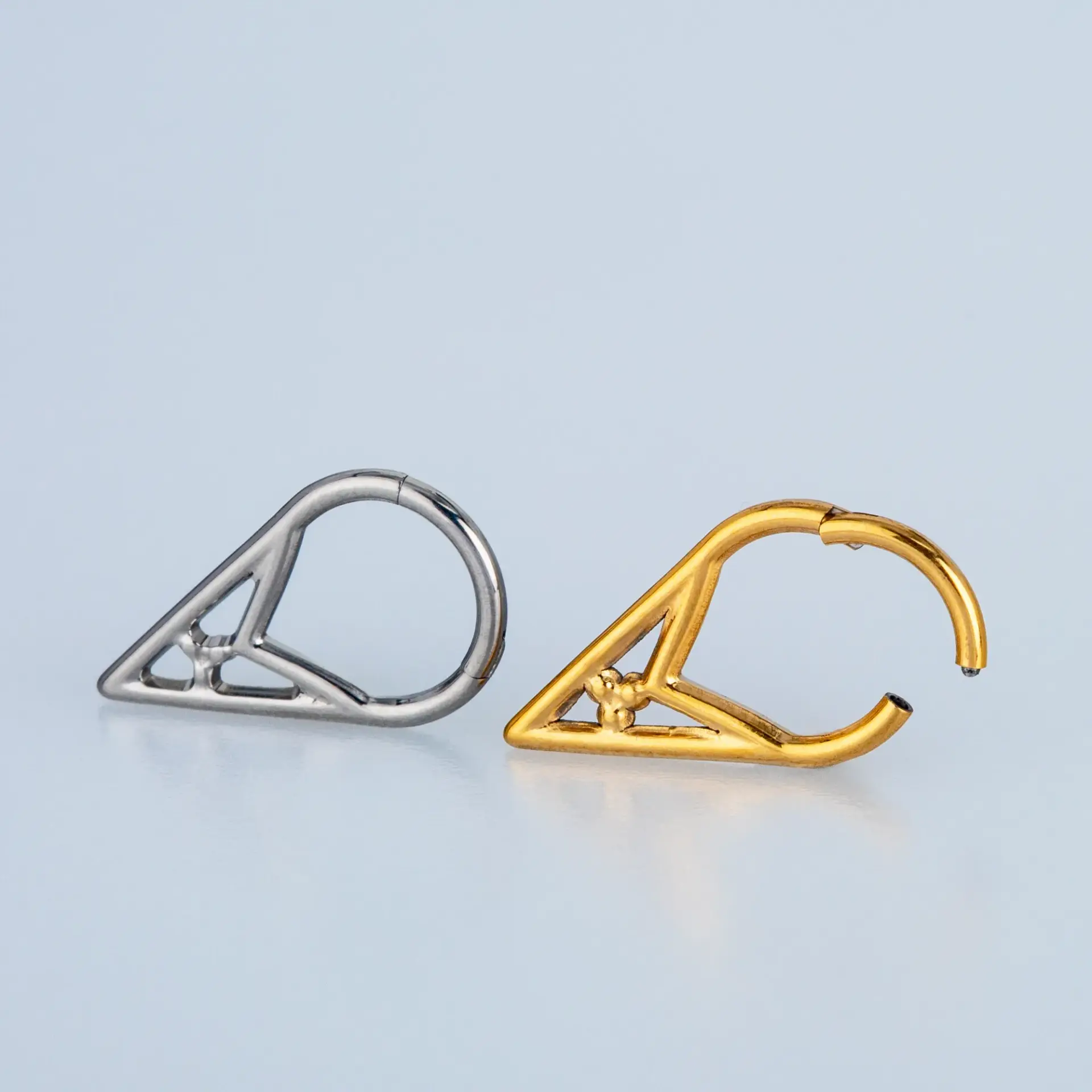 Piercing Titanyum Segment Halka Sarı 8mm