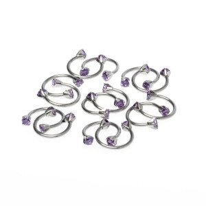 Toptan 316L Çelik Piercing Septum Smiley Boy: 1.2x10x3mm