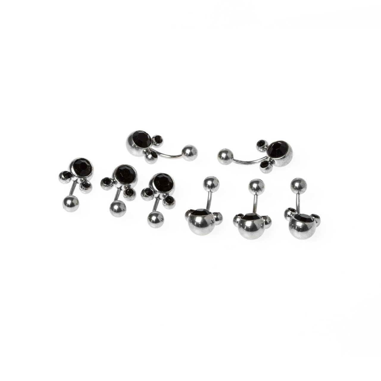 Toptan 316L Çelik Piercing Göbek Taşlı Renk 2