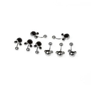 Toptan 316L Çelik Piercing Göbek Taşlı Renk 2