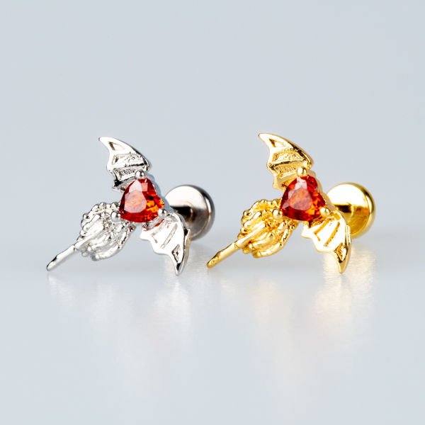 Piercing Tragus Heart Stone