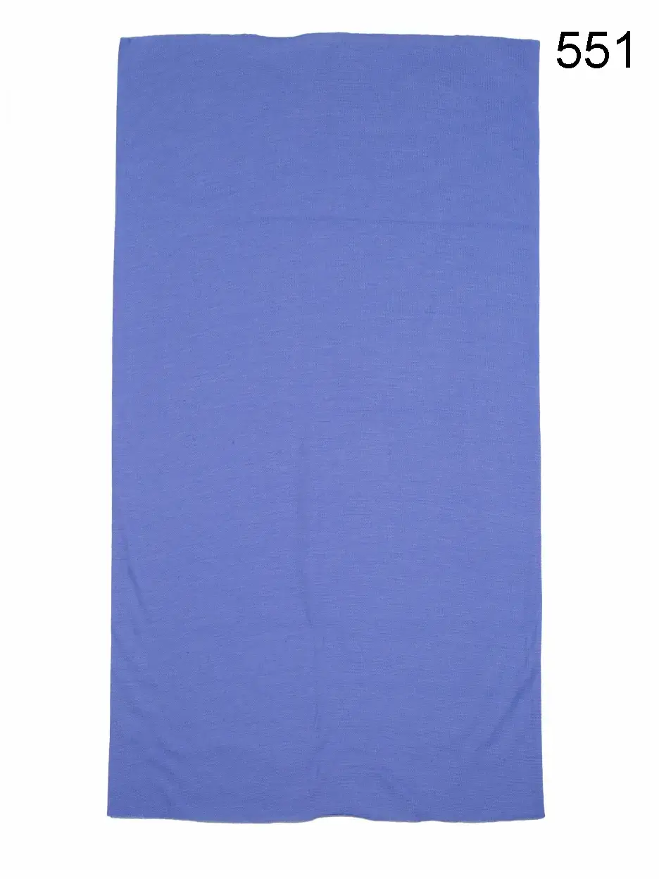 Toptan Düz Mavi Boyunluk - Mikrofiber Dikişsiz